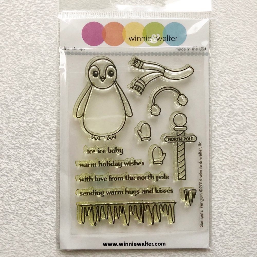 NIP Winnie & Walter Clear Rubber Stamps WW028 "Penguin"